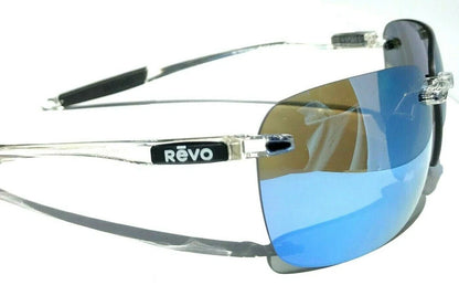 REVO DESCEND CLEAR Crystal POLARIZED Blue Water Lens Sunglass RE 1070XL 09 BL