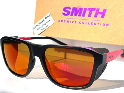 Smith Optics EMBARK Matte Black Horizon Red Frame ChromaPop POLARIZED Red Mirror Sunglass