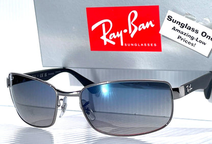 Ray Ban Gunmetal UV PROTECTIVE Gradient Blue Grey Lens Sunglass RB 3478