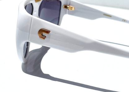 CARRERA FLAGLAB 13 White Gold Frame Grey Lens Sunglass VK69O