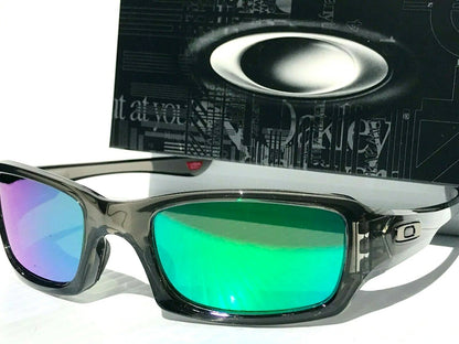 Oakley FIVES Squared in Grey Smoke Frames POLARIZED Galaxy Jade Lens Sunglass oo9238-04 - Two-Lens Bundle!