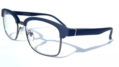 Gry Mattr DESIGNER READERS Matte Blue Frame CONFIDENT Blue Light Blocking Eyewear