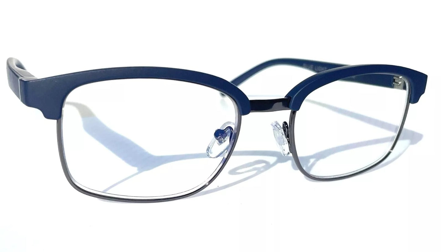 Gry Mattr DESIGNER READERS Matte Blue Frame CONFIDENT Blue Light Blocking Eyewear