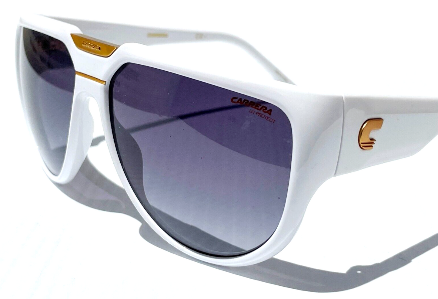 CARRERA FLAGLAB 13 White Gold Frame Grey Lens Sunglass VK69O