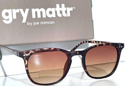 Gry Mattr DESIGNER SUN READERS SUAVE Matte TORTOISE Brown Bifocal Sunglass