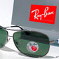 Ray Ban Gunmetal 63mm Aviator Frame POLARIZED Green Lens Sunglass RB 3293 004/9A