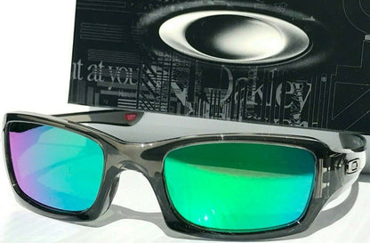 Oakley FIVES Squared in Grey Smoke Frames POLARIZED Galaxy Jade Lens Sunglass oo9238-04 - Two-Lens Bundle!