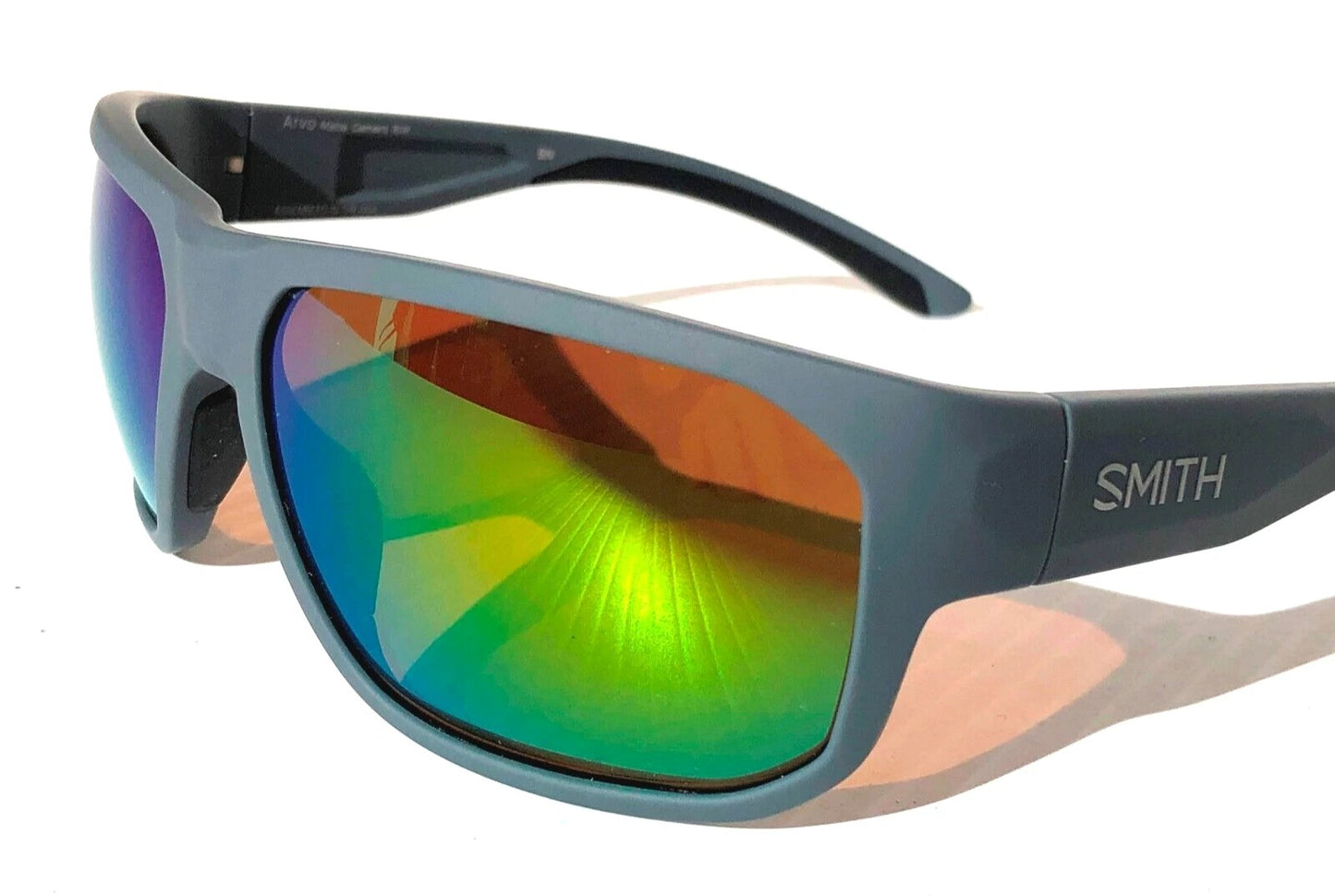 Smith Optics ARVO Matte Cement POLARIZED ChromaPop Green Mirror Sunglass