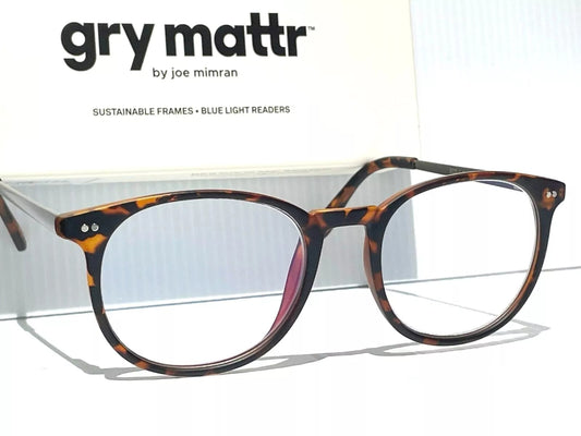 Gry Mattr DESIGNER READERS Tortoise Frame PRACTICAL Blue Light Blocking Eyewear