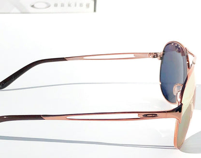 Oakley CAVEAT in Rose Gold Frame with POLARIZED Galaxy Rose Gold lens Sunglasses oo4054 - Two-Lens Bundle!