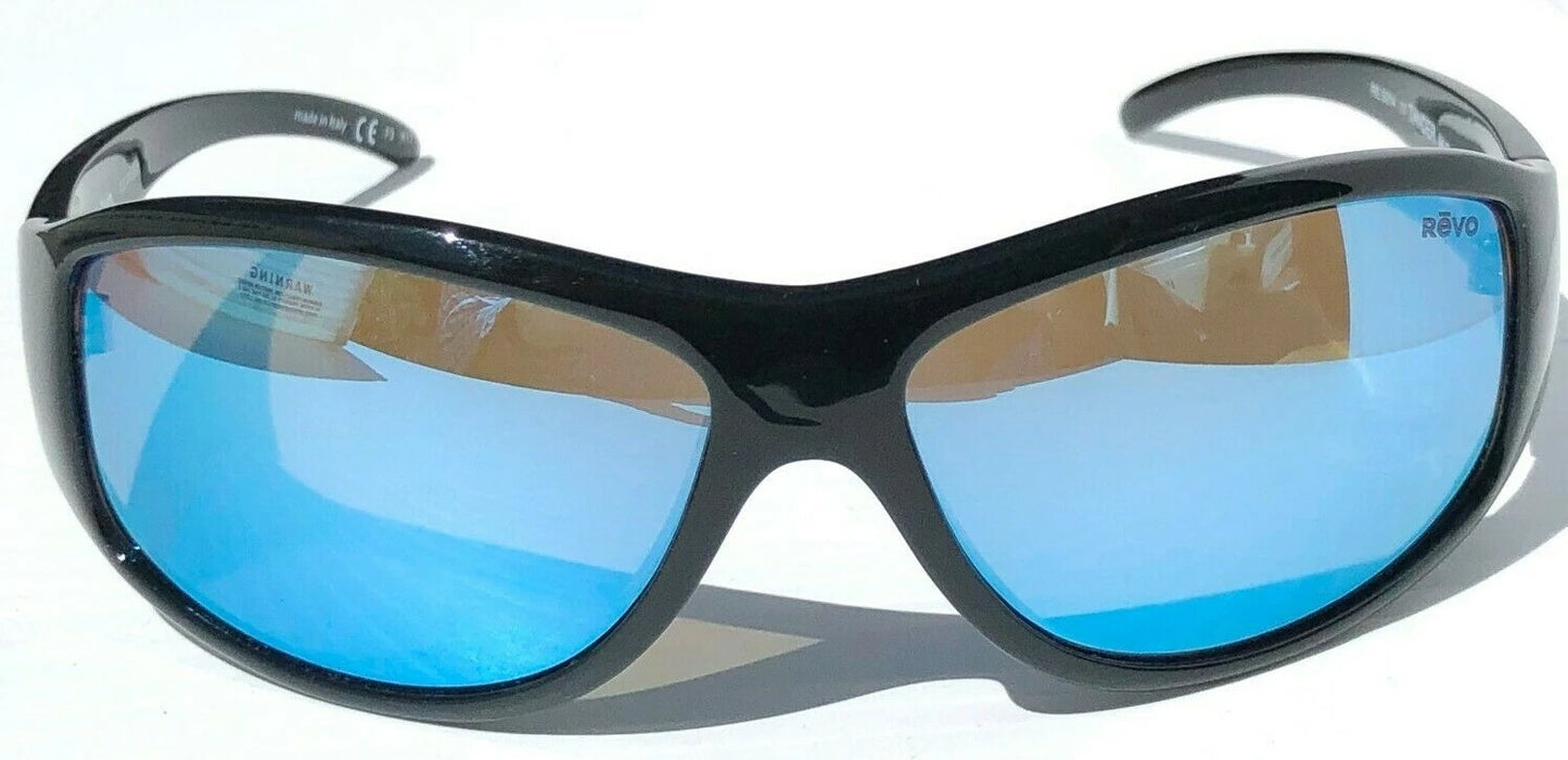 REVO TANDER Black POLARIZED Blue Water Lens Sunglass RE 5014 01 BL
