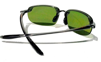 Maui Jim HOOKIPA Smoke Grey POLARIZED HT Green/Grey Lens Sunglass HT407N-11