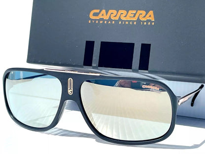 CARRERA Matte Black & Gold Frames Grey Brown Lens Sunglass COOL65 0I46 JO