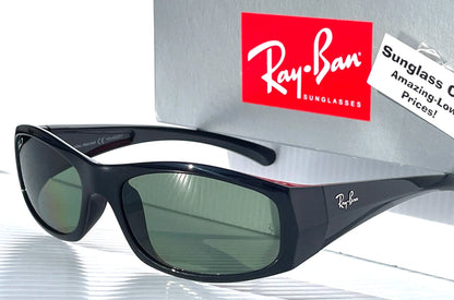 RAY BAN Shiny Black Frame POLARIZED Green Lens Sunglass RB4093 601/9A
