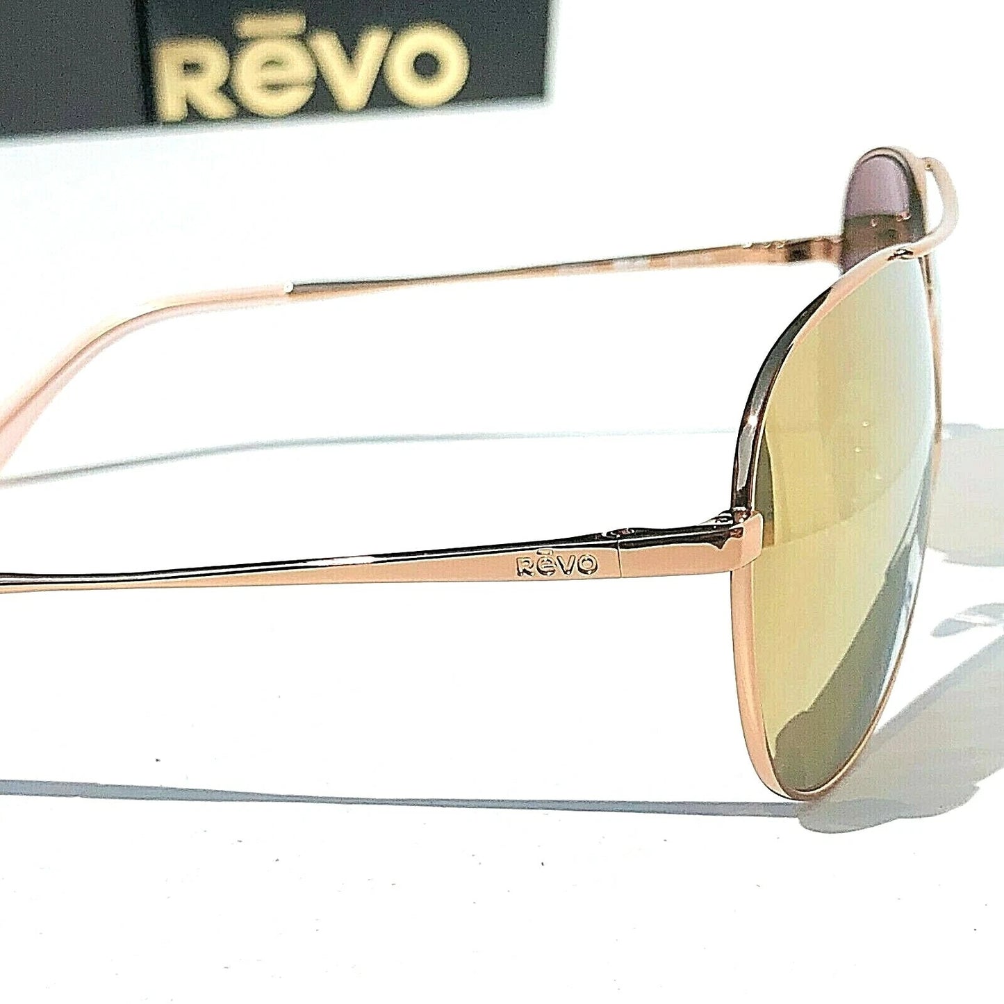 REVO RELAY S Rose Gold POLARIZED Champagne Lens Sunglass RE 1014 14 CH
