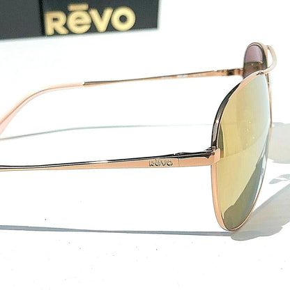 REVO RELAY S Rose Gold POLARIZED Champagne Lens Sunglass RE 1014 14 CH