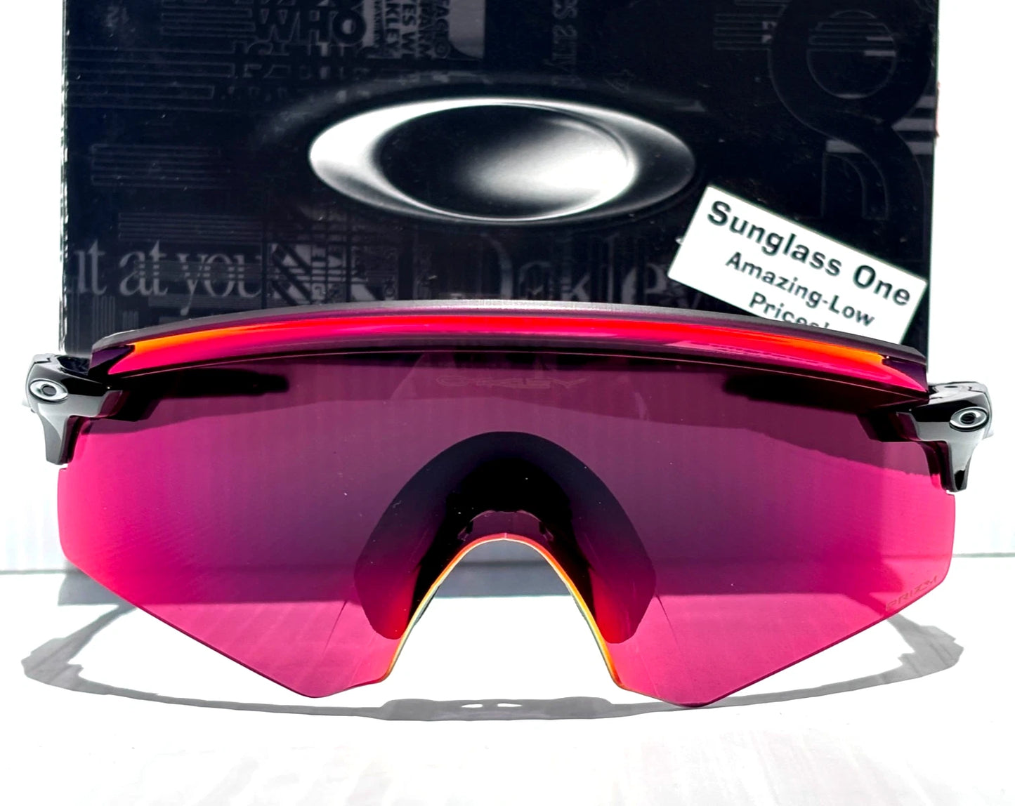 Oakley ENCODER Shiny Black Frame PRIZM Field Red Lens Sunglass oo9471-02