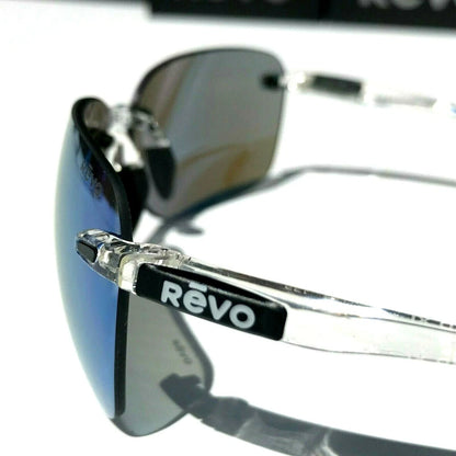 REVO DESCEND CLEAR Crystal POLARIZED Blue Water Lens Sunglass RE 1070XL 09 BL