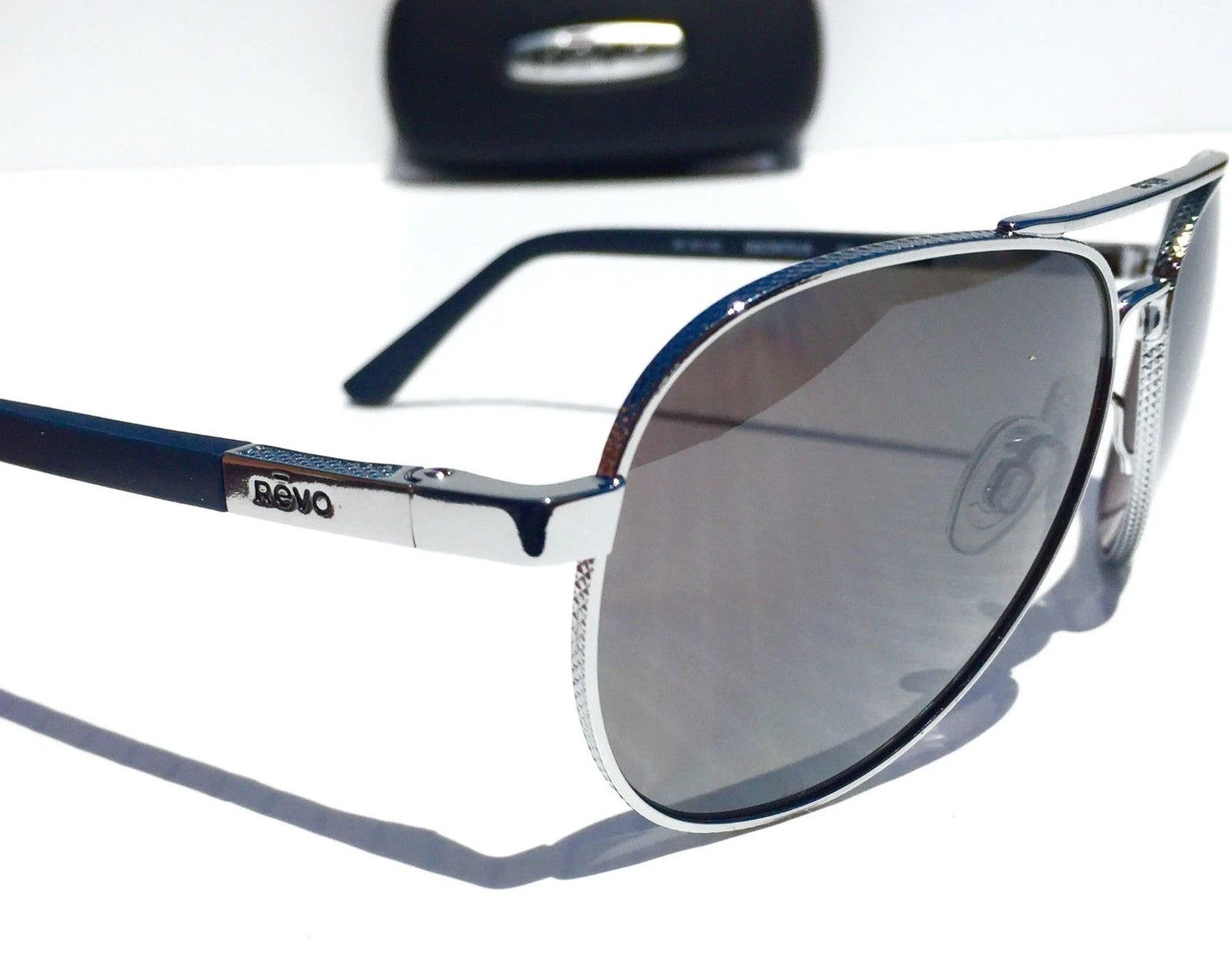 REVO Raconteur Aviator CHROME POLARIZED Grey Graphite Lens Sunglass RE 1011 03 GY