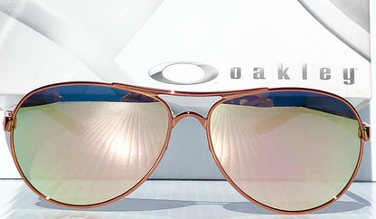 Oakley Feedback Rose Gold Frame POLARIZED Galaxy Rose Mirror Lens Sunglass oo4079
