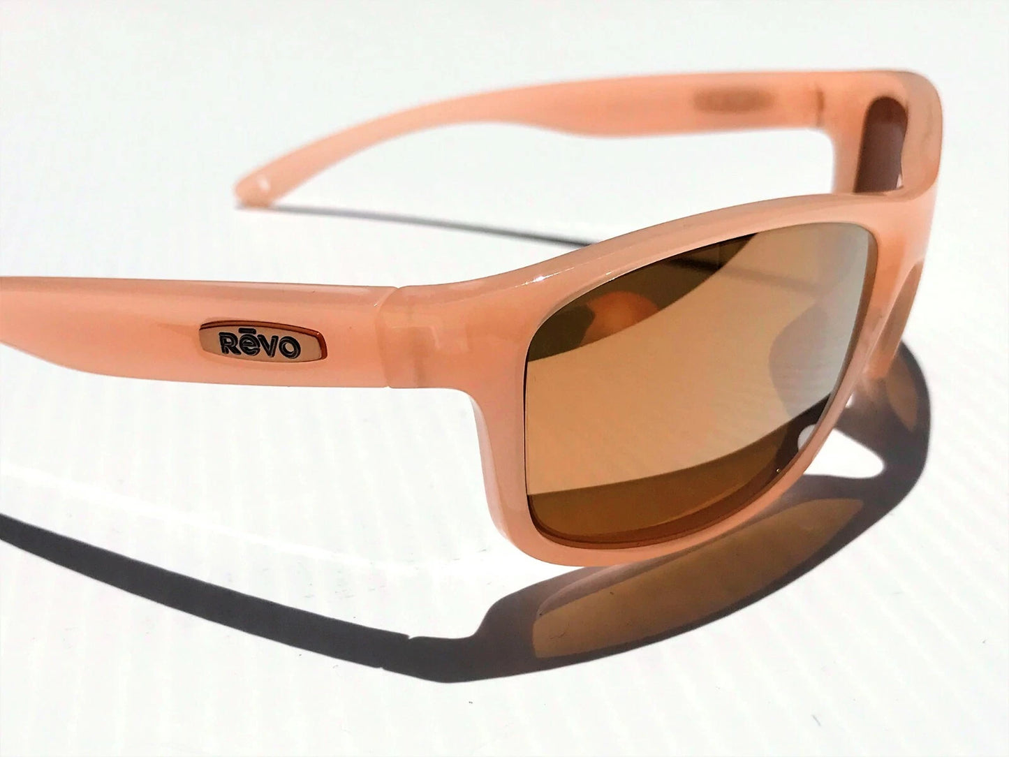 REVO HARNESS Blush Frame POLARIZED Champagne Glass Lens Sunglass RE 4071 10 CH