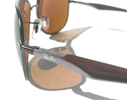 Ray Ban Matte Gunmetal POLARIZED Brown Lens Sunglass RB3519 029/83