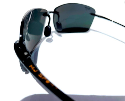 Maui Jim LIGHTHOUSE Gloss Black Frame POLARIZED Grey Lens Sunglass 423-02