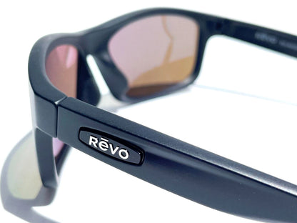 REVO HARNESS Matte Black POLARIZED Blue Water Lens Sunglass RE 4071 11 BL