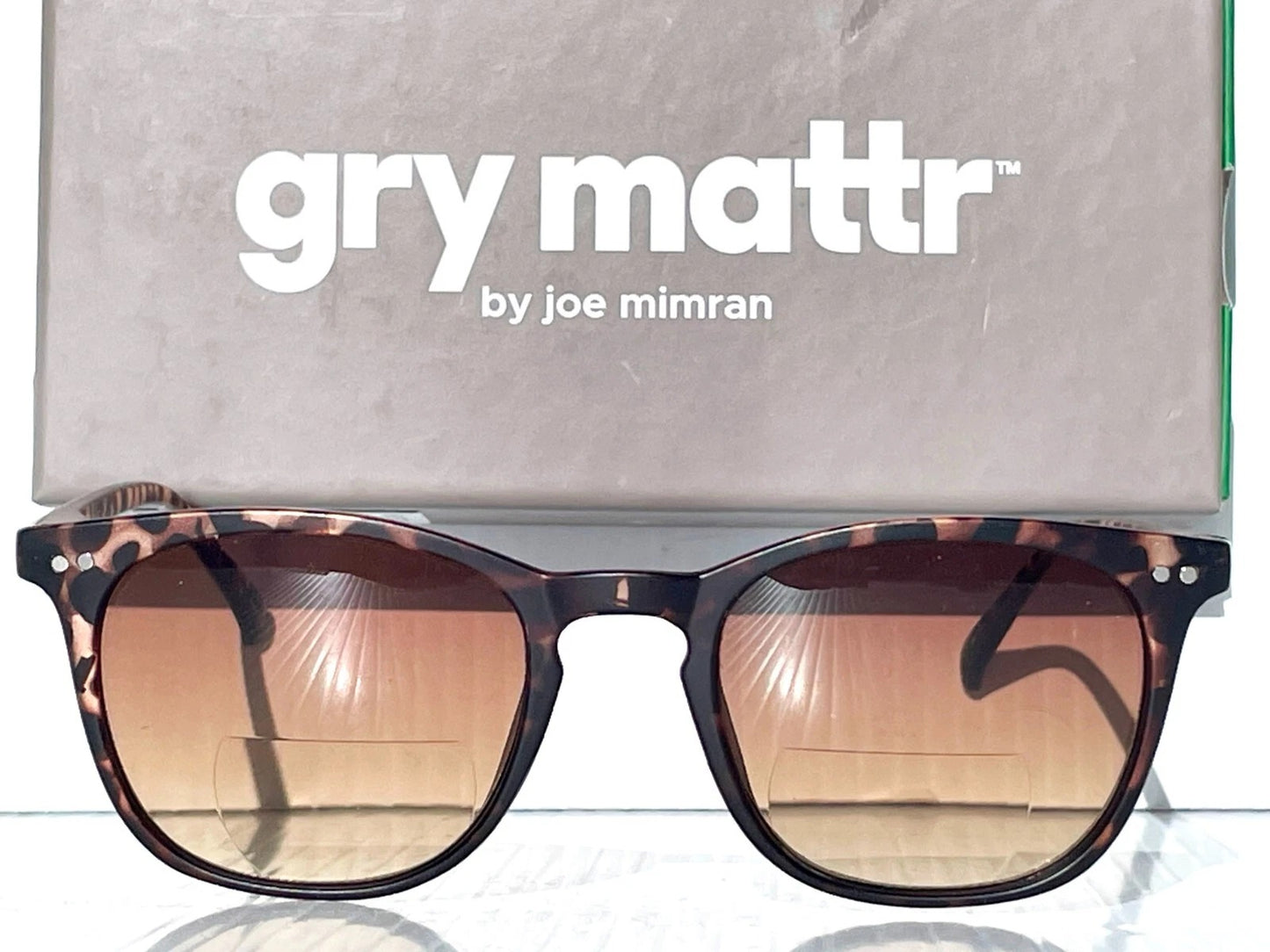 Gry Mattr DESIGNER SUN READERS SUAVE Matte TORTOISE Brown Bifocal Sunglass