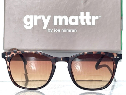 Gry Mattr DESIGNER SUN READERS SUAVE Matte TORTOISE Brown Bifocal Sunglass