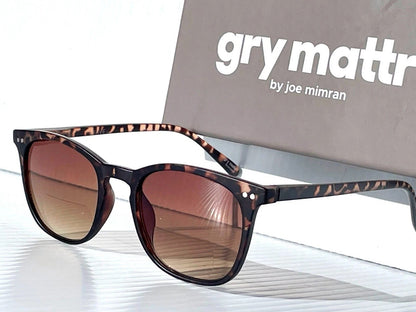 Gry Mattr DESIGNER SUN READERS SUAVE Matte TORTOISE Brown Bifocal Sunglass