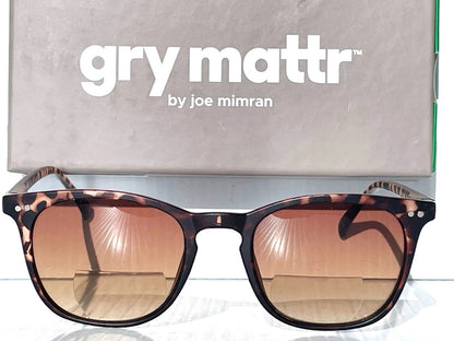 Gry Mattr DESIGNER SUN READERS SUAVE Matte TORTOISE Brown Bifocal Sunglass