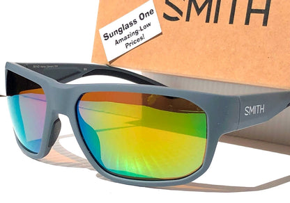 Smith Optics ARVO Matte Cement POLARIZED ChromaPop Green Mirror Sunglass