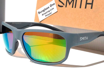 Smith Optics ARVO Matte Cement POLARIZED ChromaPop Green Mirror Sunglass