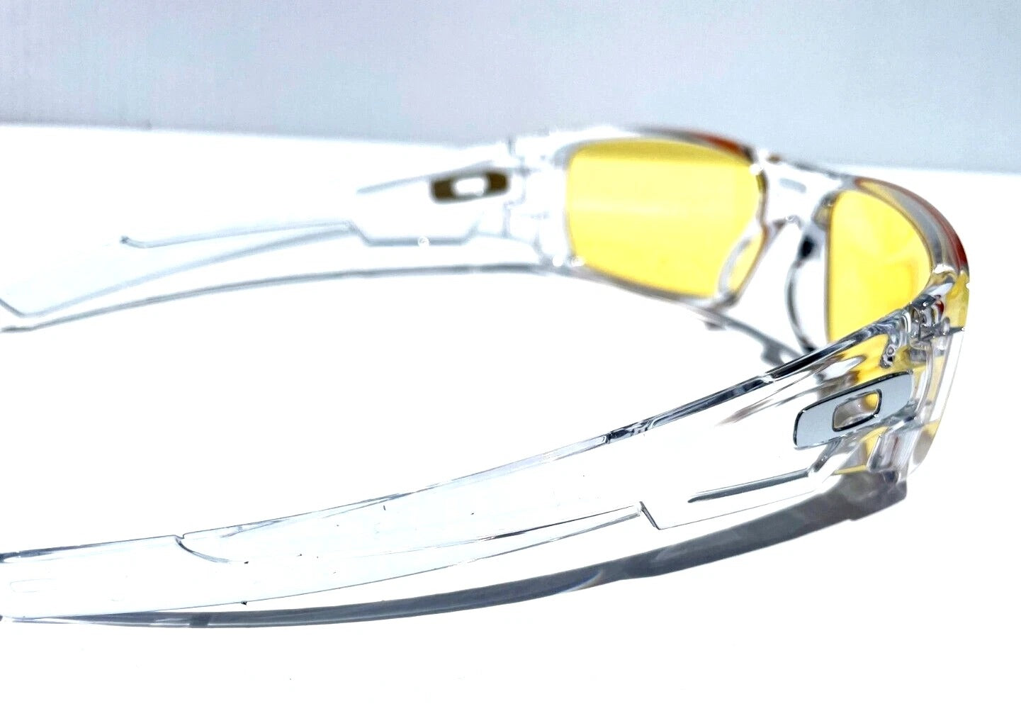 Oakley CRANKSHAFT Shiny Clear Frame Non-Polarized Galaxy HD Yellow Iridium Lens Sunglass 9239-04 - Two-Lens Bundle!