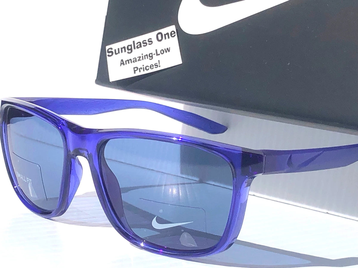 NIKE FLIP ASCENT Lapis Blue Frame Blue Lens Small Fit Sunglass DJ9930 430