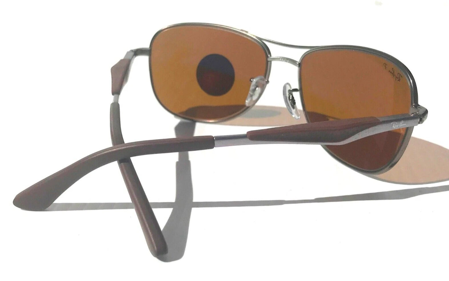 Ray Ban Matte Gunmetal POLARIZED Brown Lens Sunglass RB3519 029/83