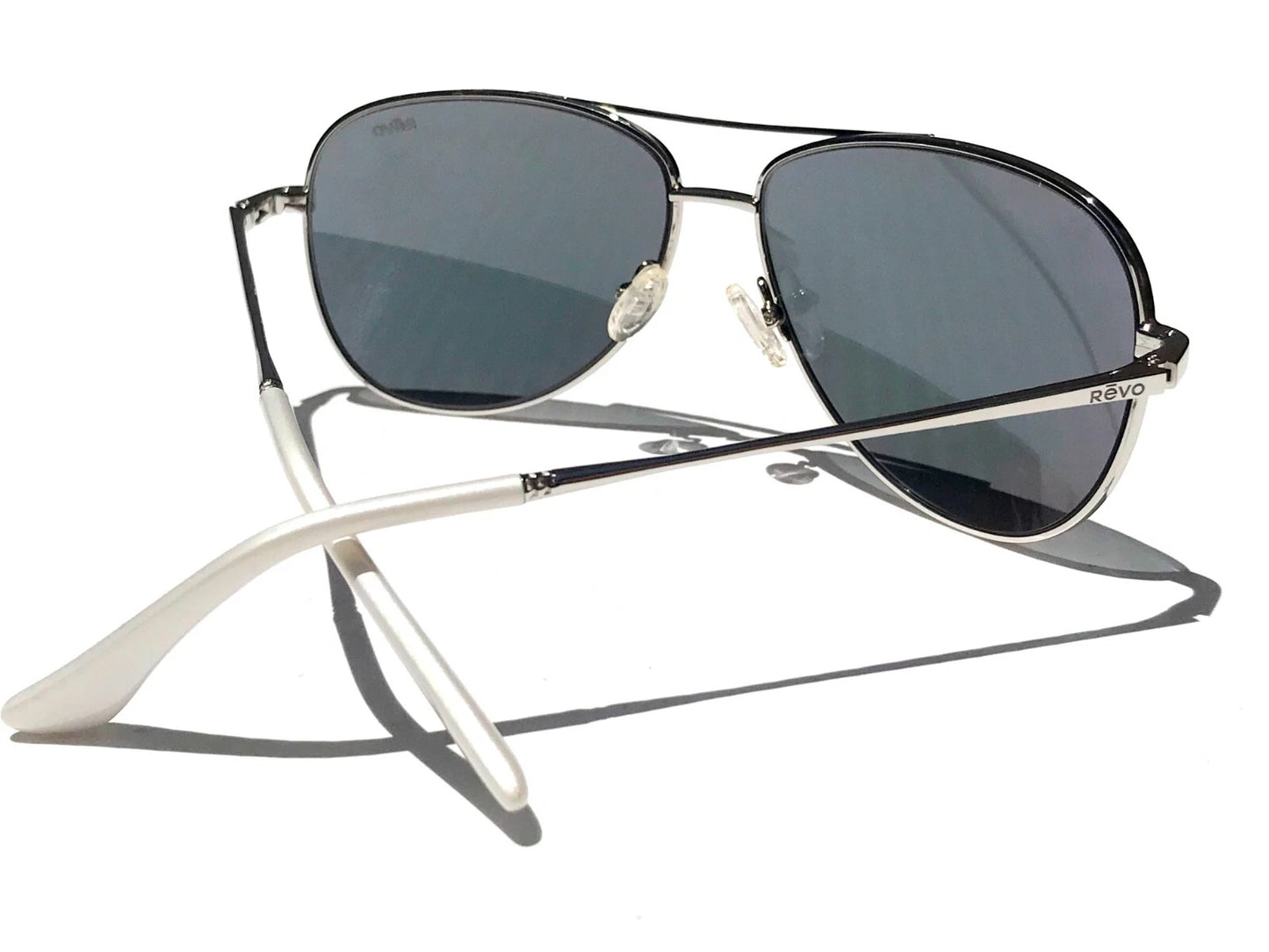 REVO RELAY Shiny Chrome Aviator POLARIZED Chrome Lens Sunglass RE 1014 03 ST