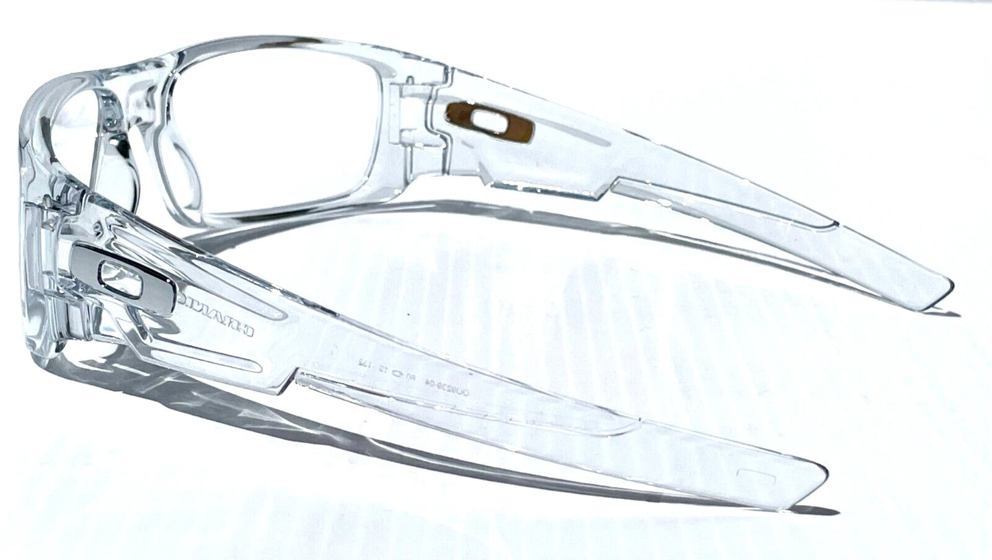 Oakley CRANKSHAFT Shiny Clear Frame Non-Polarized Galaxy HD Clear Iridium Lens Sunglass 9239-04 - Two-Lens Bundle!