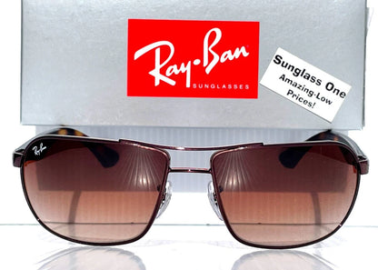 Ray Ban Bronze Tortoise UV PROTECTION Bronze Gradient Lens Sunglass RB3492 014/85