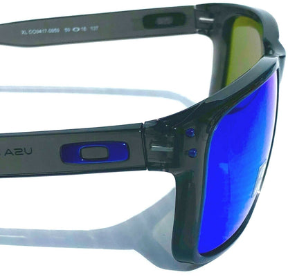 Oakley HOLBROOK XL in Grey Smoke Frame with POLARIZED PRIZM Sapphire Blue Lens Sunglass oo9417-09