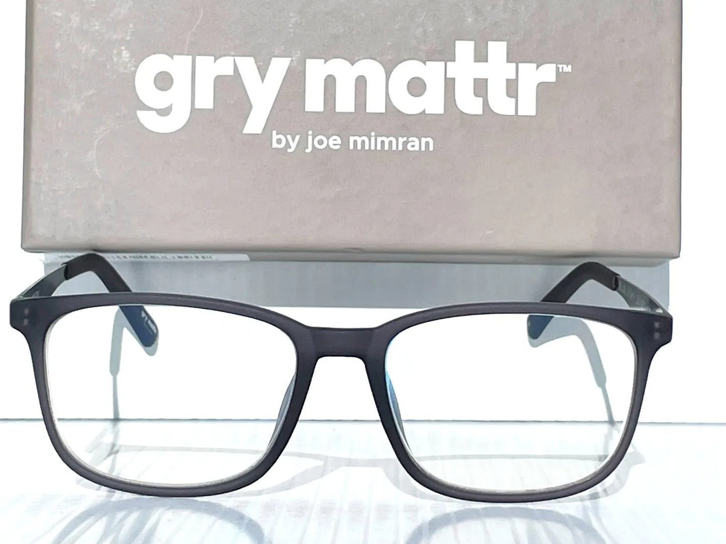 Gry Mattr DESIGNER READERS Slate Grey Frame WITTY Blue Light Blocking Eyewear