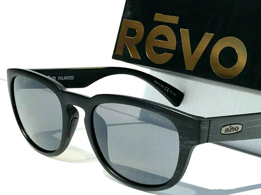 REVO ZINGER Black Scratch POLARIZED Graphite Gray Lens Sunglass RE 1054 01 GY