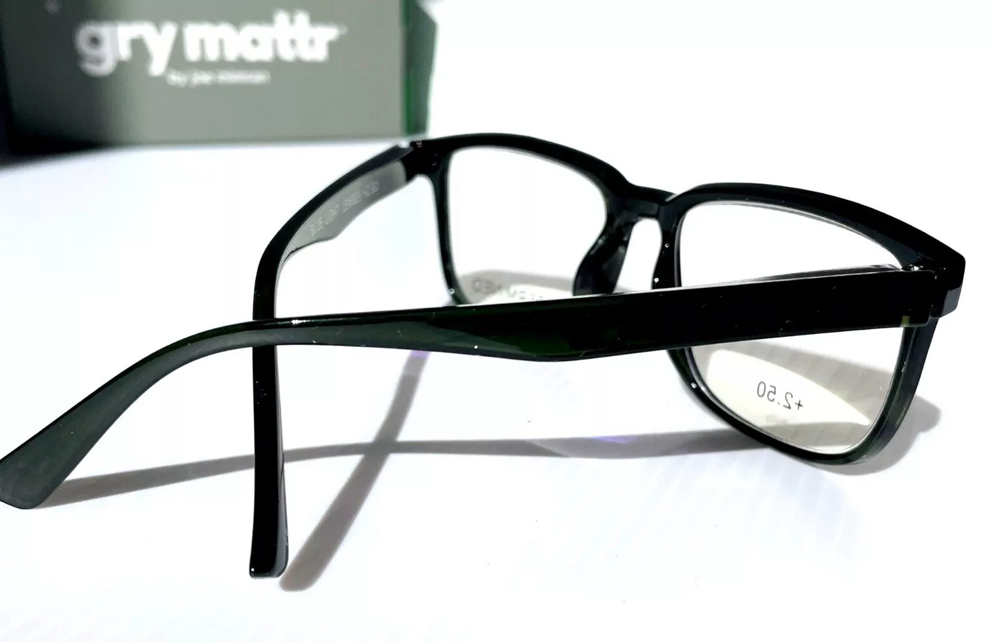 Gry Mattr DESIGNER READERS Black and Green DETERMINED Clear Blue Light Blocking Lens Eyewear