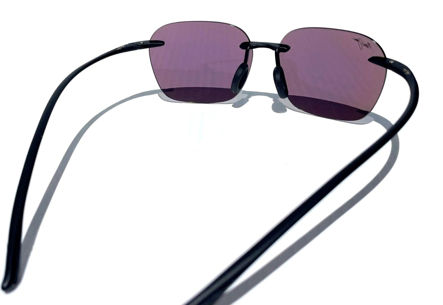 Maui Jim KOMOHANA Matte Black Frame POLARIZED Maui Green Small Sunglass GM446-2M