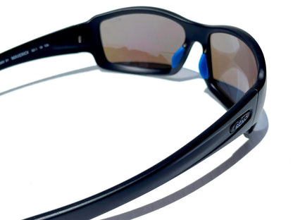 REVO MAVERICK Matte Black SuperFlex POLARIZED Blue Lens Sunglass RE 1098N 01 BL