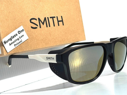 Smith Optics EMBARK North Face Black & White POLARIZED Gold Mirror Lens Sunglass TNF