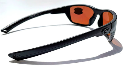COSTA Del Mar WHITETIP Blackout POLARIZED Green Mirror 580P Lens Sunglass WTP01 OGMP
