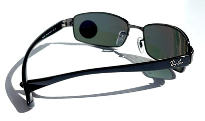 Ray Ban Gunmetal Frame with POLARIZED Dark Green Lens Sunglass RB 3364 004/58