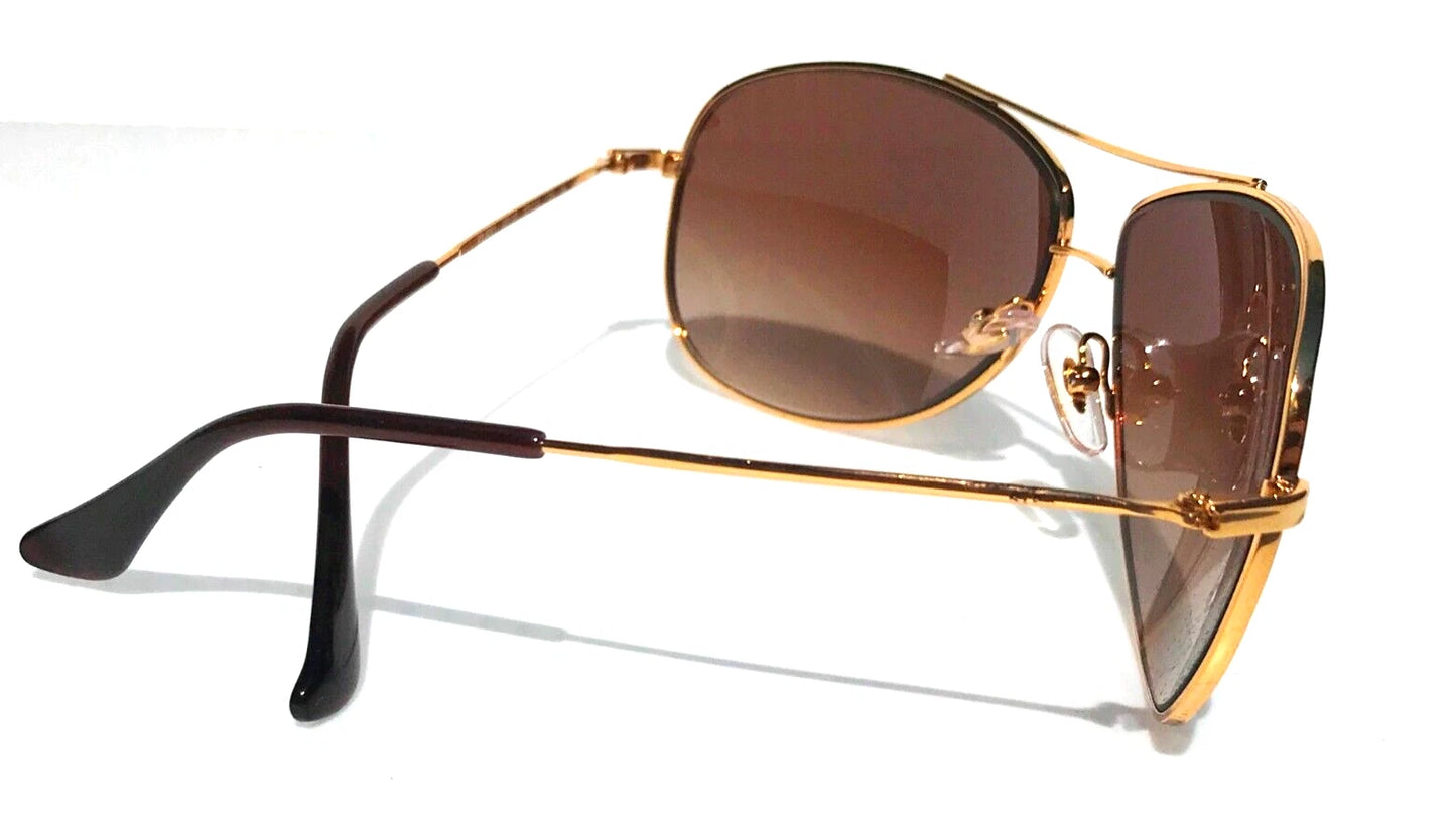 Ray Ban Shiny Gold Frame Brown Lens Sunglass RB3293 001/13